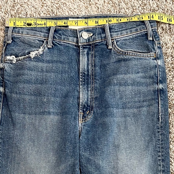 MOTHER The hustler ankle Fray Jeans in wash we all scream 29 - Picture 4 of 10